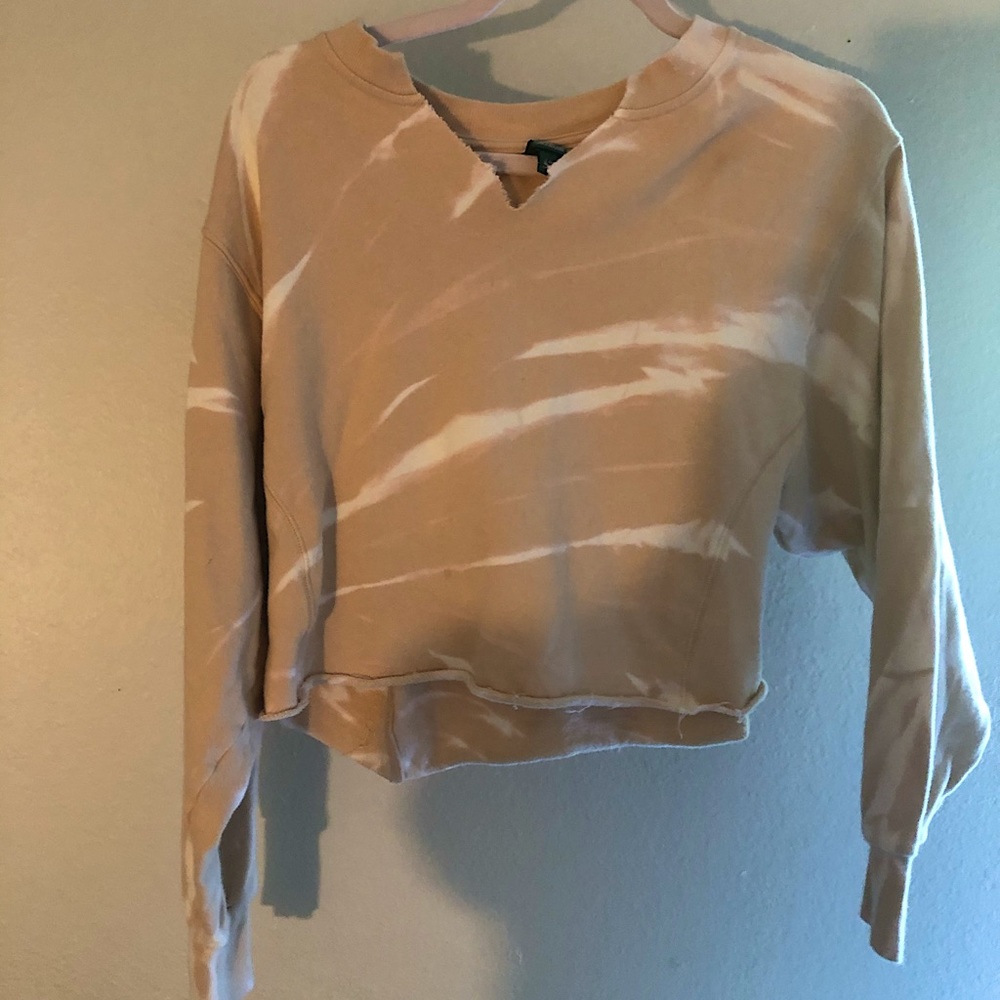 Crop tye dye sweater